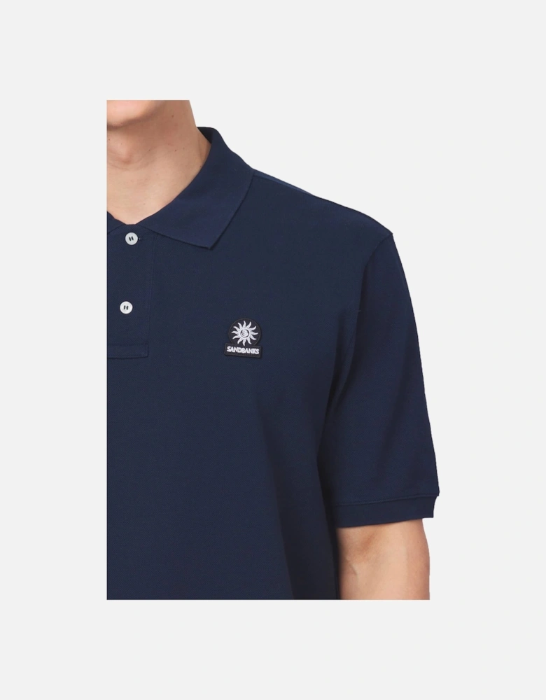 Badge Logo Polo Shirt Navy
