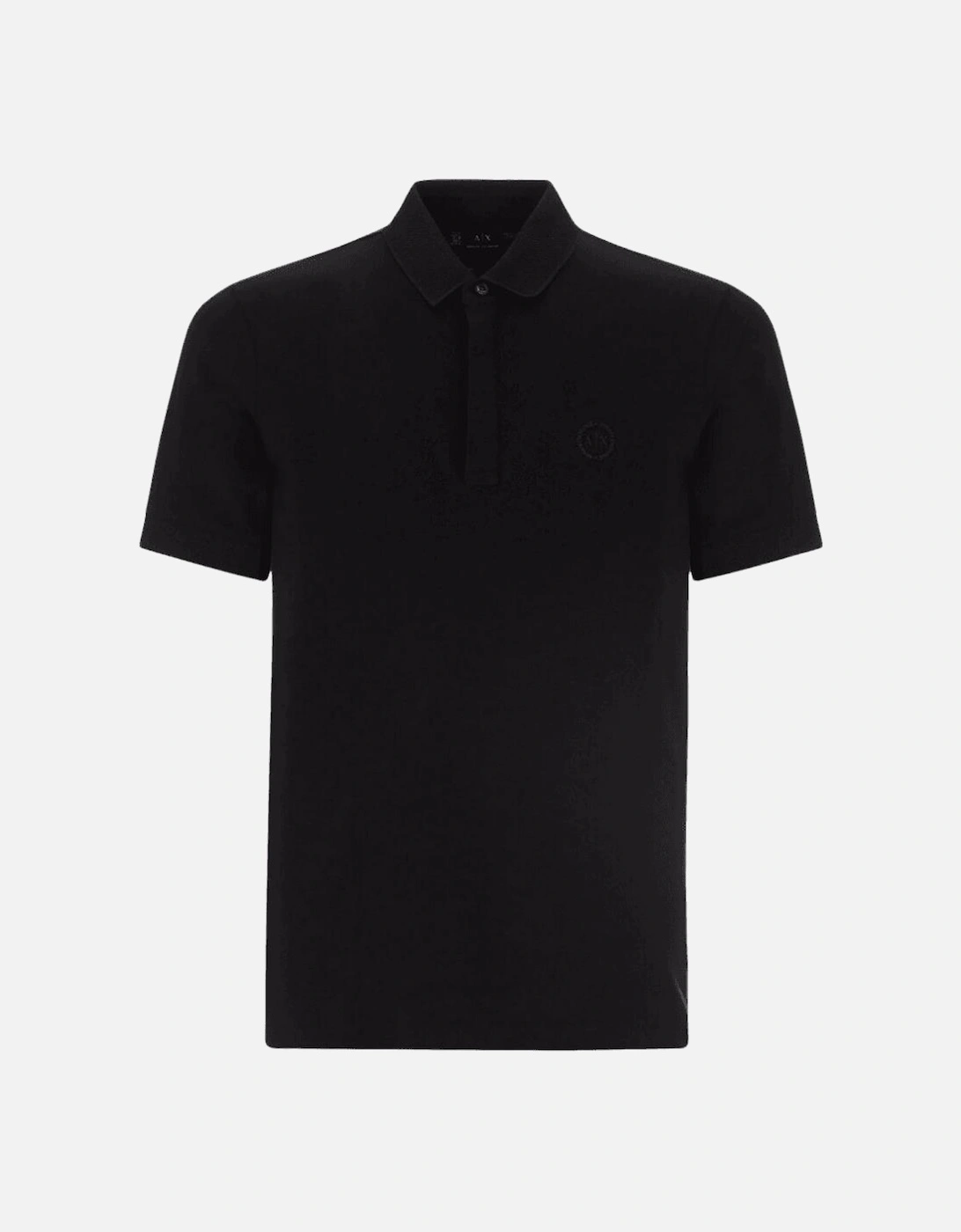 Pique Cotton Black Polo Shirt, 5 of 4