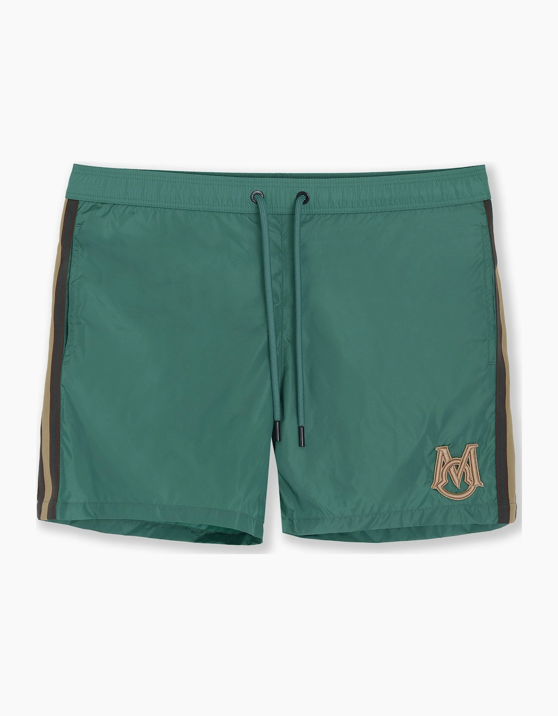 Moncler Men's Branded Swimshorts Green - Size: 35/34/32
