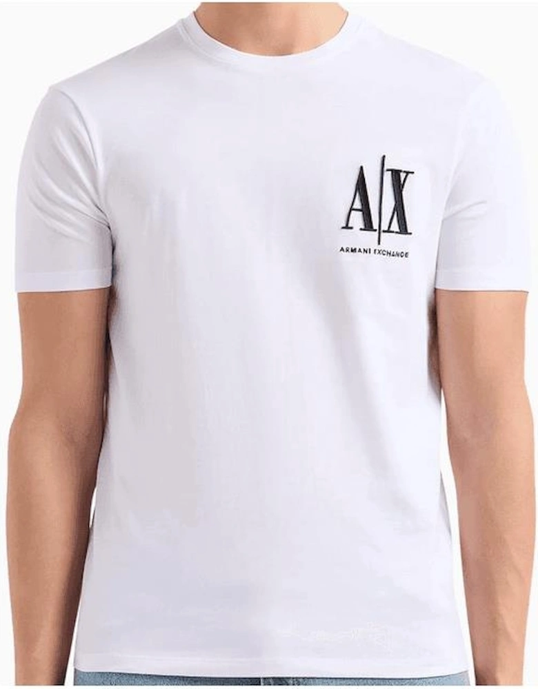 Cotton Embroidered Logo White T-Shirt