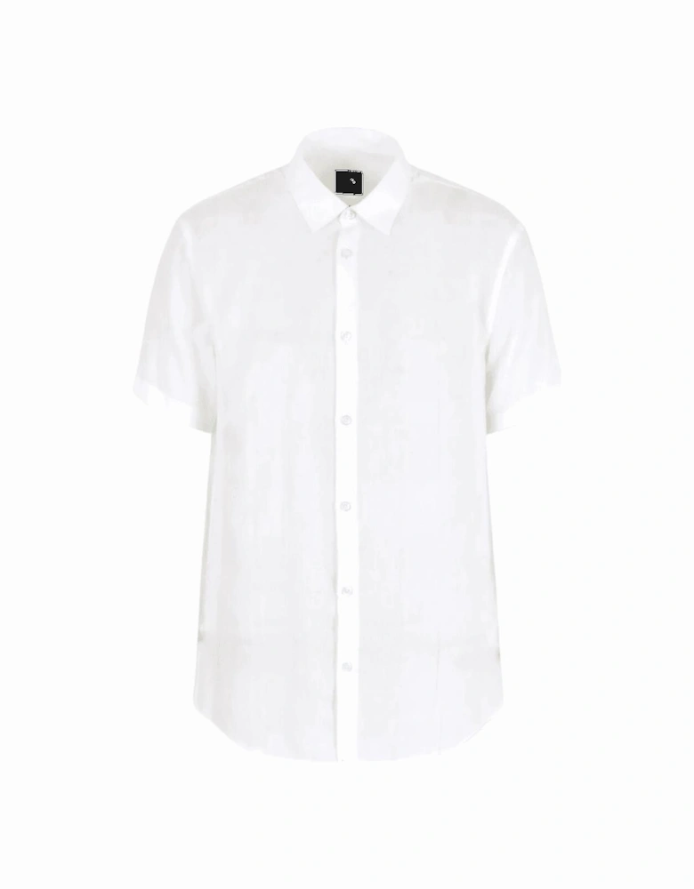 Cotton Short Sleeve White Shirt
