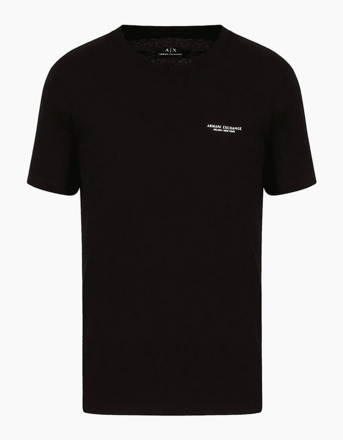 Armani Exchange Men's Black Cotton Milano Print T-Shirt  40 L
