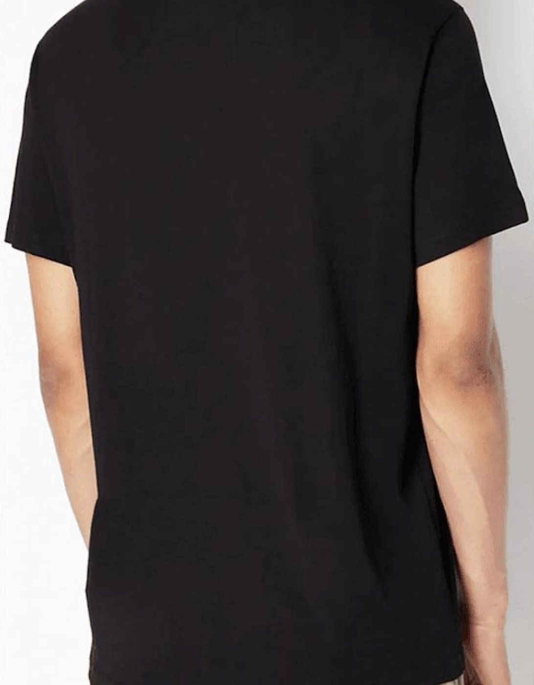 Cotton Milano Print Black T-Shirt