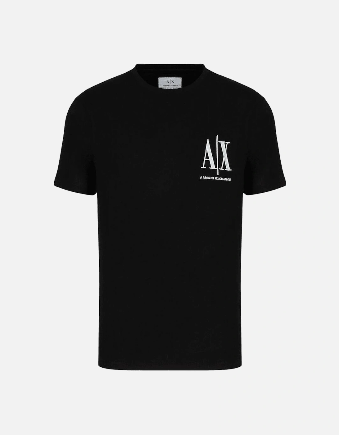 Cotton Embroidered Logo Black T-Shirt, 5 of 4