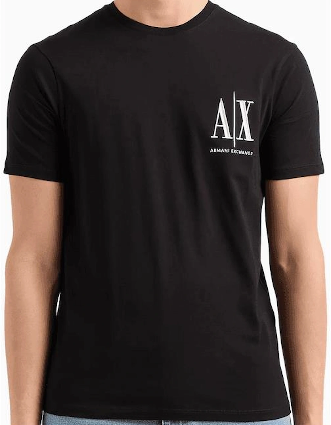 Cotton Embroidered Logo Black T-Shirt