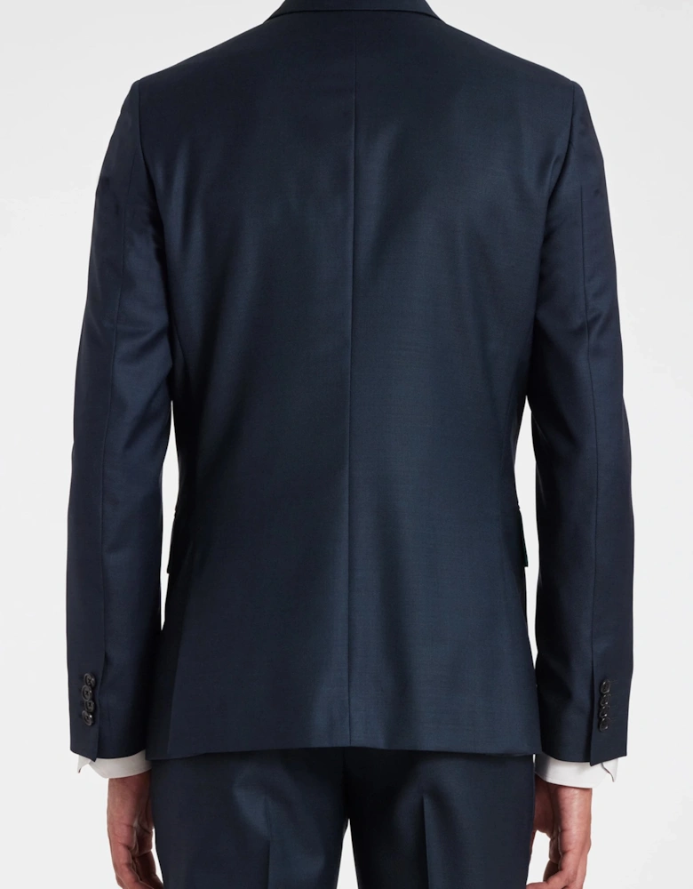 Tailored T Button Suit Navy