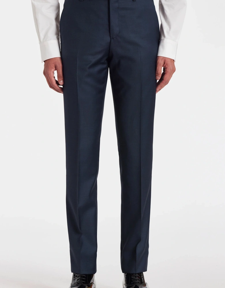 Tailored T Button Suit Navy