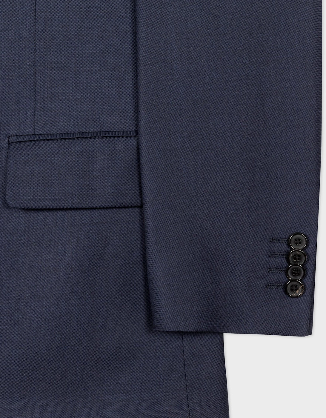 Tailored T Button Suit Navy