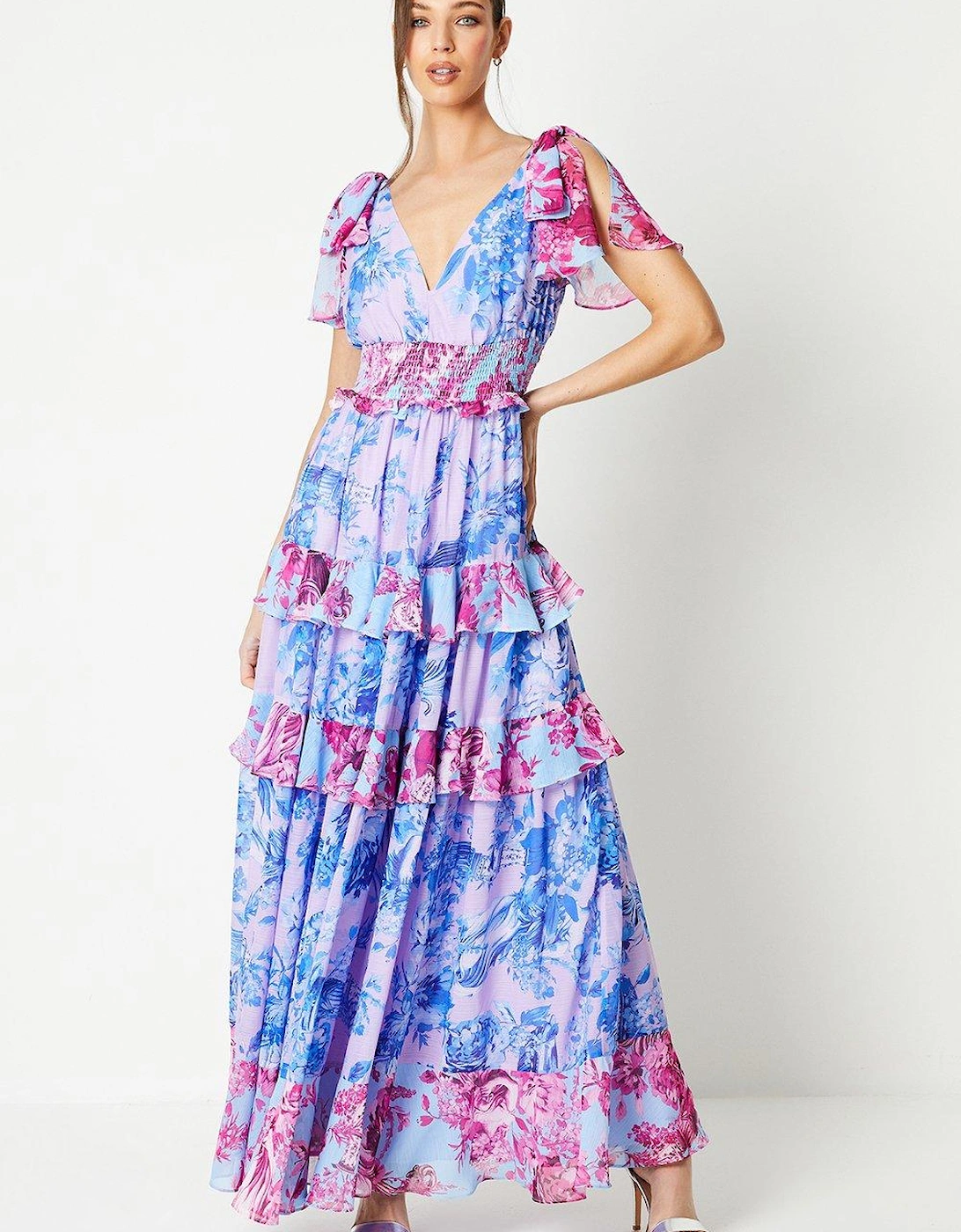 Patchwork Tiered Maxi Dress, 6 of 5
