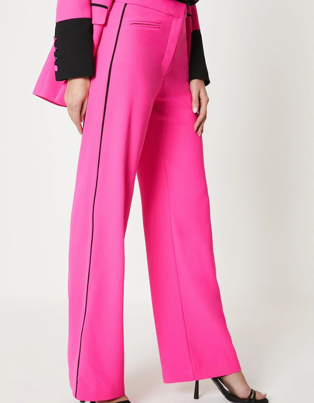 Contrast Colour Tipped Trousers