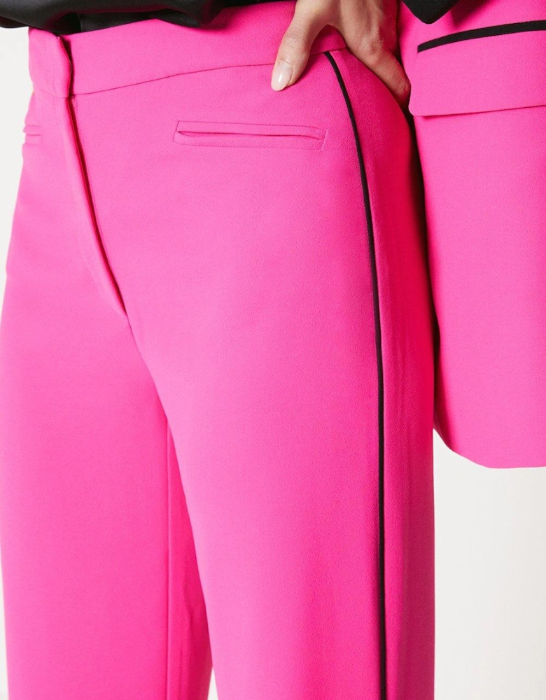 Contrast Colour Tipped Trousers
