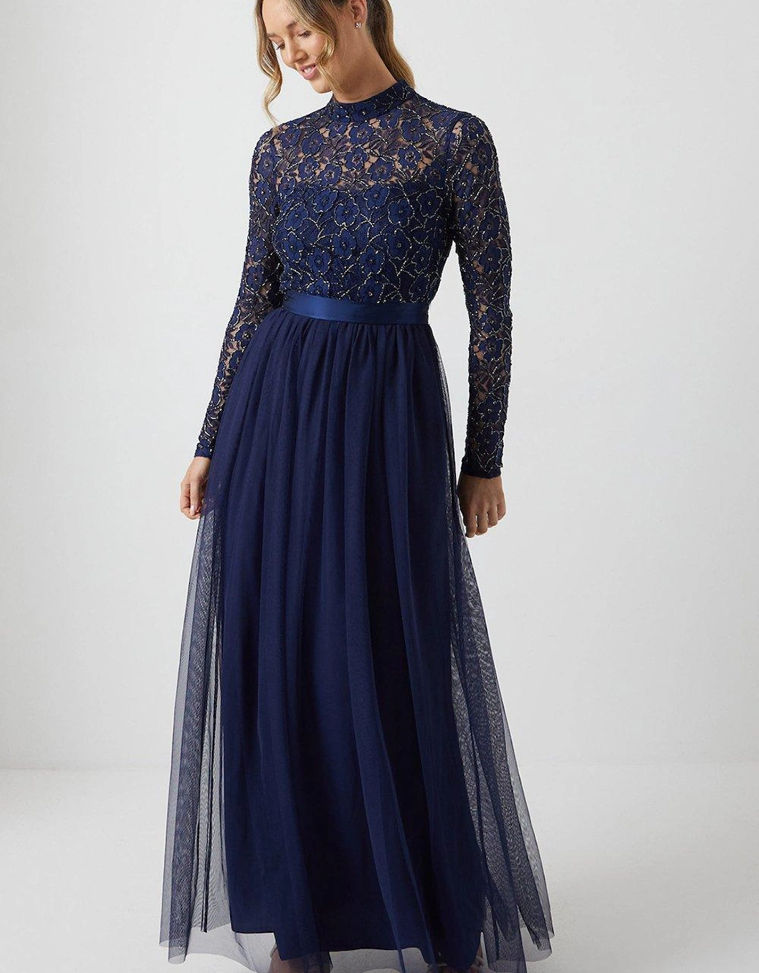 Embellished Lace Two In One Bridesmaids Dress, 6 of 5
