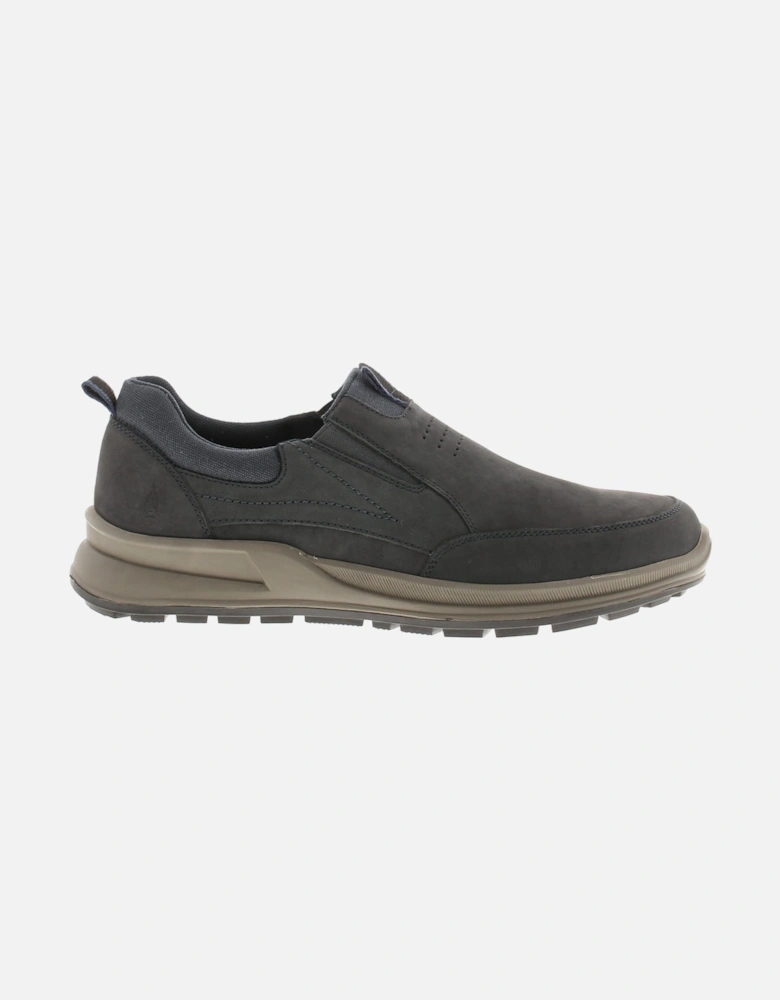 Mens Shoes Casual Arthur Slip Leather navy UK Size