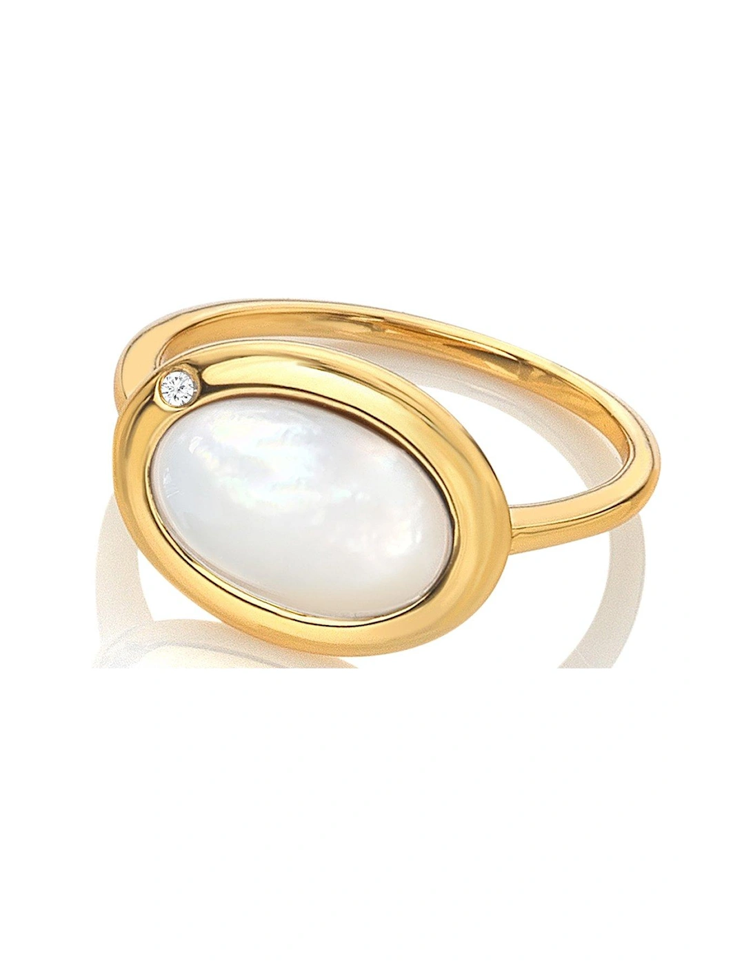 HDXGEM Horizontal Oval Ring - Mother of Pearl