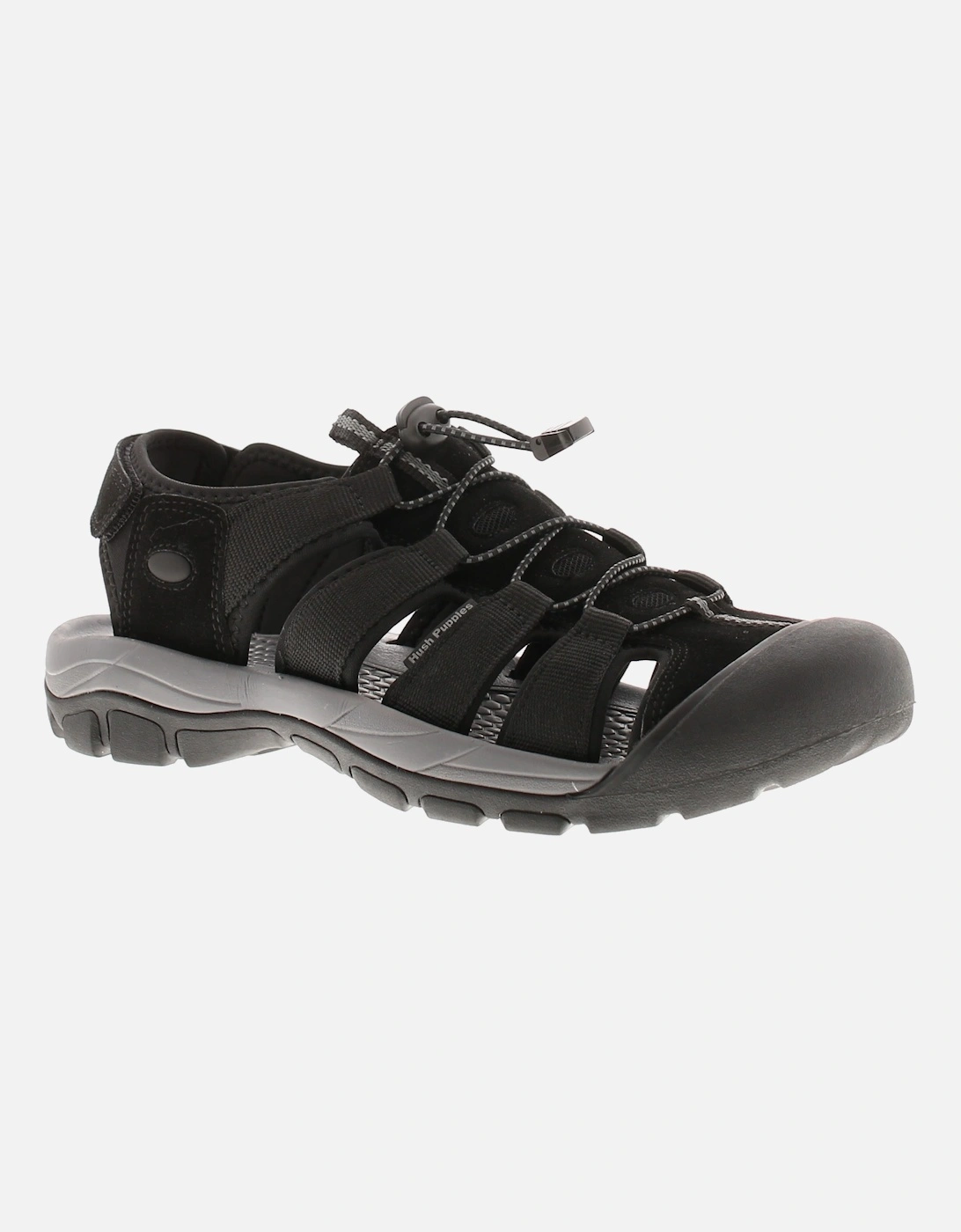 Mens Walking Sandals Closed Toe Peru Strap black UK Size, 6 of 5