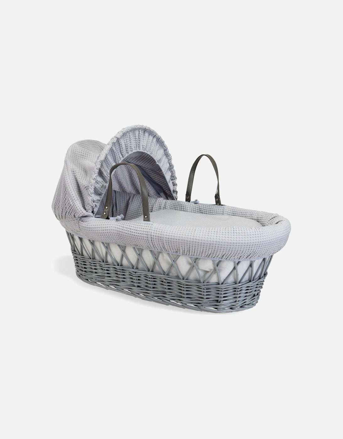 Waffle Grey Wicker & Deluxe Stand Grey