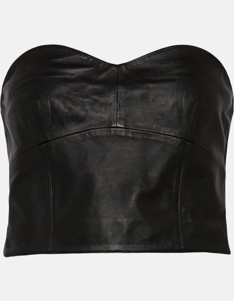Premium Boned Leather Corset Top