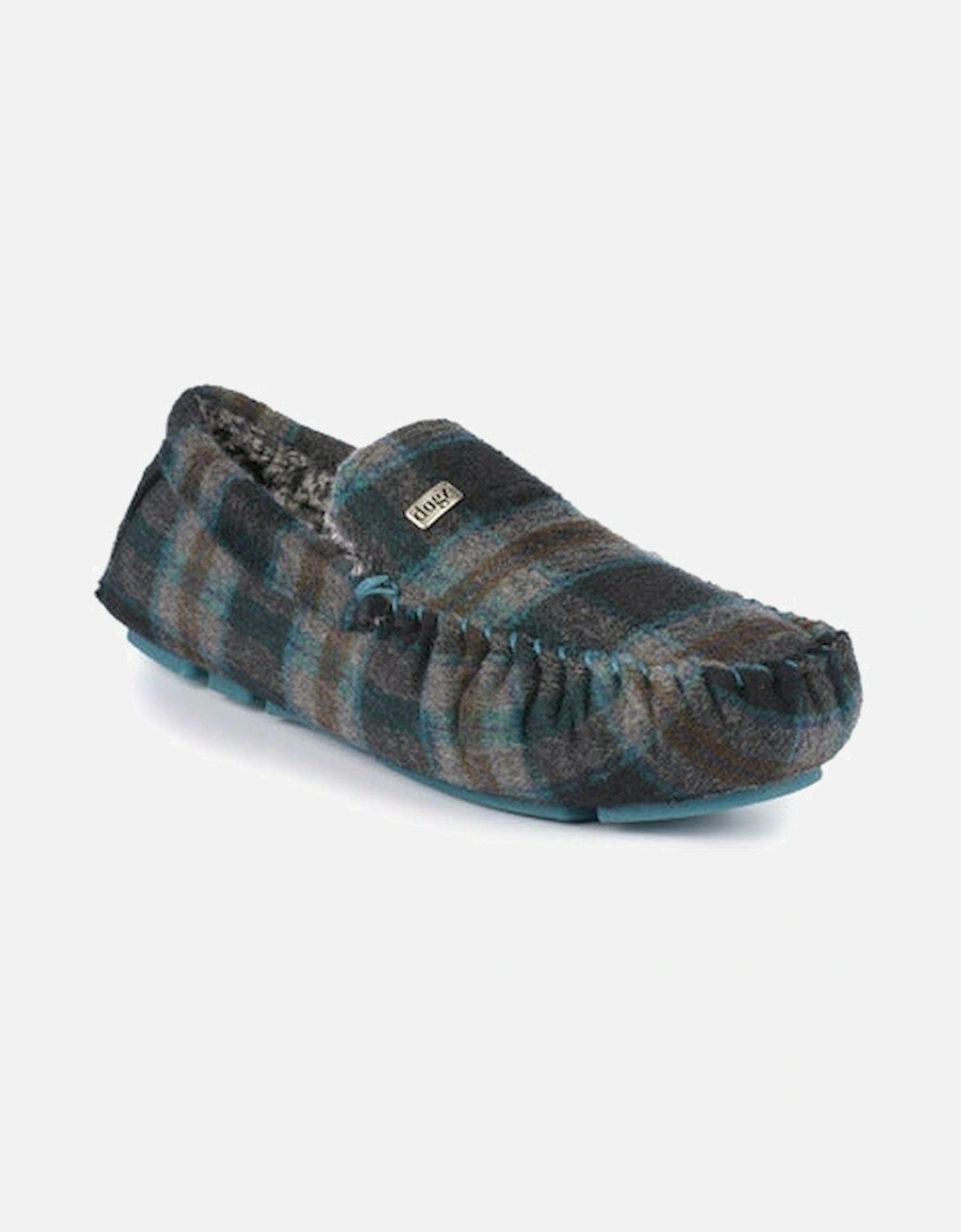 Mens Slipper KMD015 Teal, 2 of 1