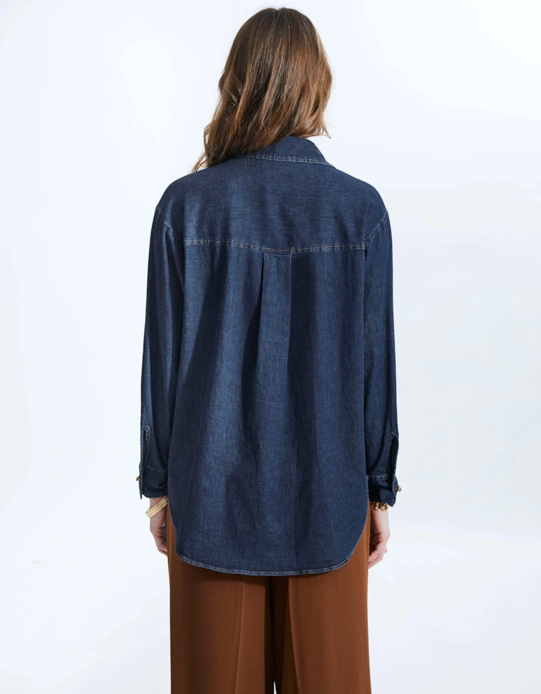 Denim Long Shirt