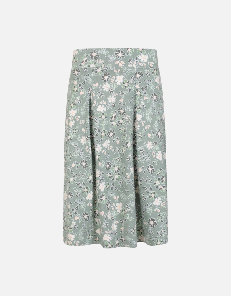 Womens/Ladies Waterfront Spotted Midi Skirt
