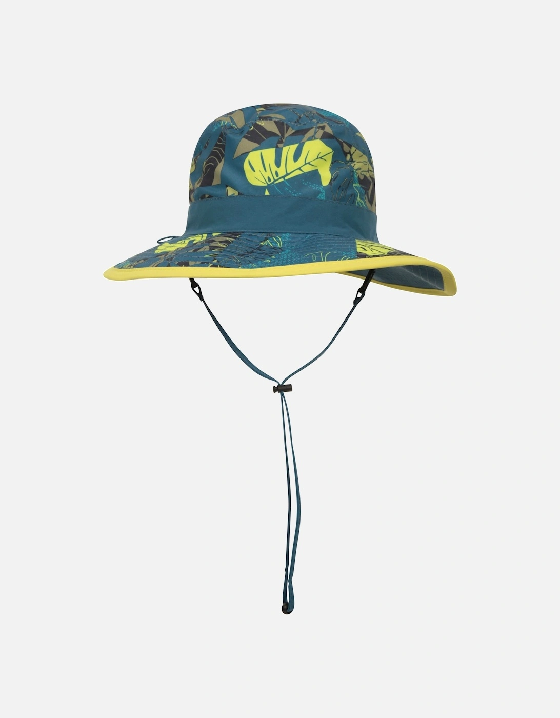 Girl's Mountain Warehouse Childrens/Kids Printed Water Resistant Sun Hat - Blue - Size: 7 years/8 years/9 years