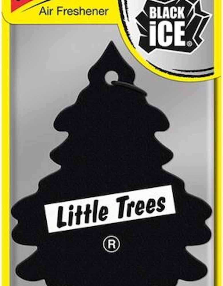 Little Trees Black Ice Hanging Air Freshener (Pack of 3)