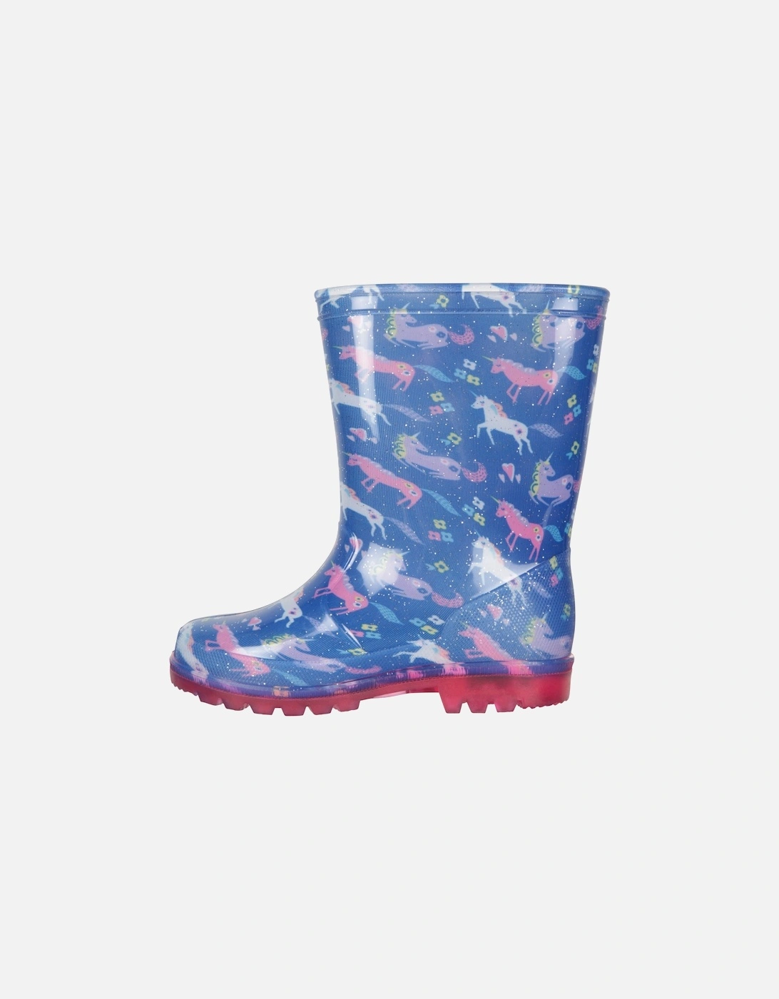 Childrens/Kids Splash Unicorn Light Up Wellington Boots