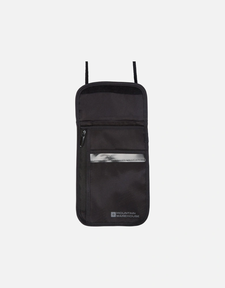 Logo RFID Blocking Neck Pouch