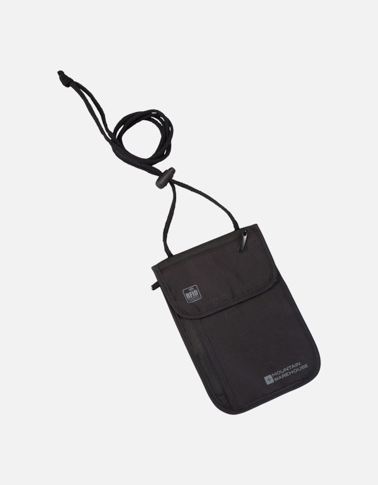 Logo RFID Blocking Neck Pouch