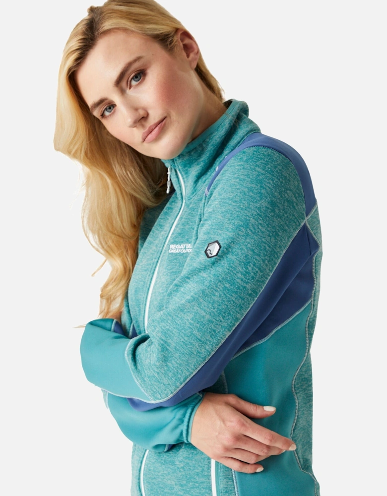 Womens/Ladies Lindalla V Marl Full Zip Fleece Jacket