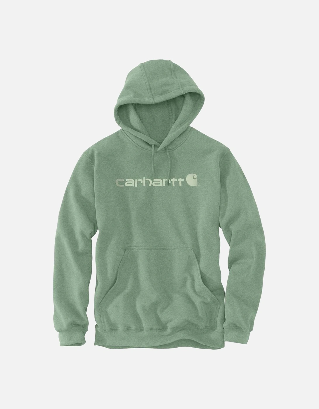 Carhartt Mens Stretchable Signature Logo Hooded Sweatshirt Top, 2 of 1