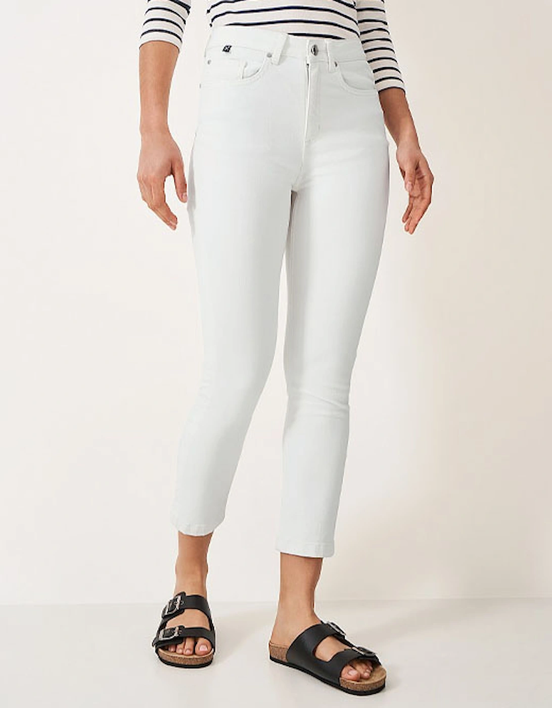 Women's Cropped Jean Hot White, 6 of 5