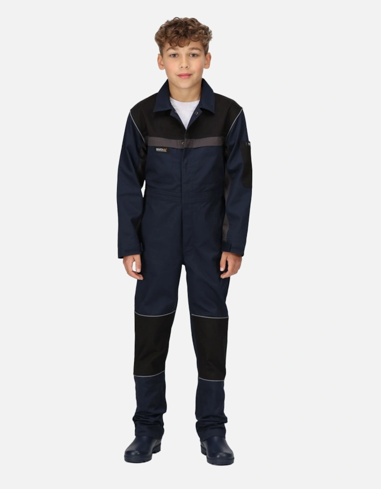 Childrens/Kids Contrast Snap Fit Jumpsuit