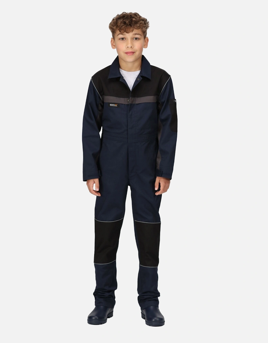 Childrens/Kids Contrast Snap Fit Jumpsuit