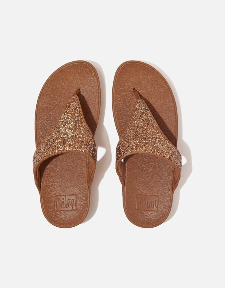 Womens Shimma Glitter Toe-Post Sandals