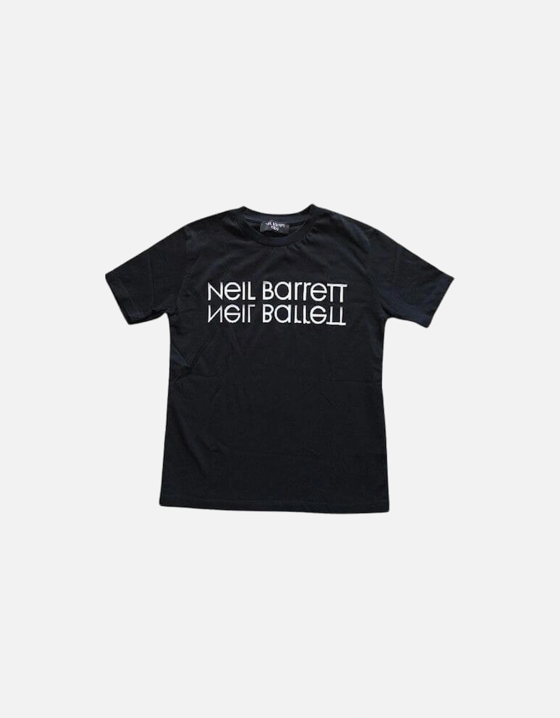Boys Black Cotton Logo T-Shirt, 2 of 1