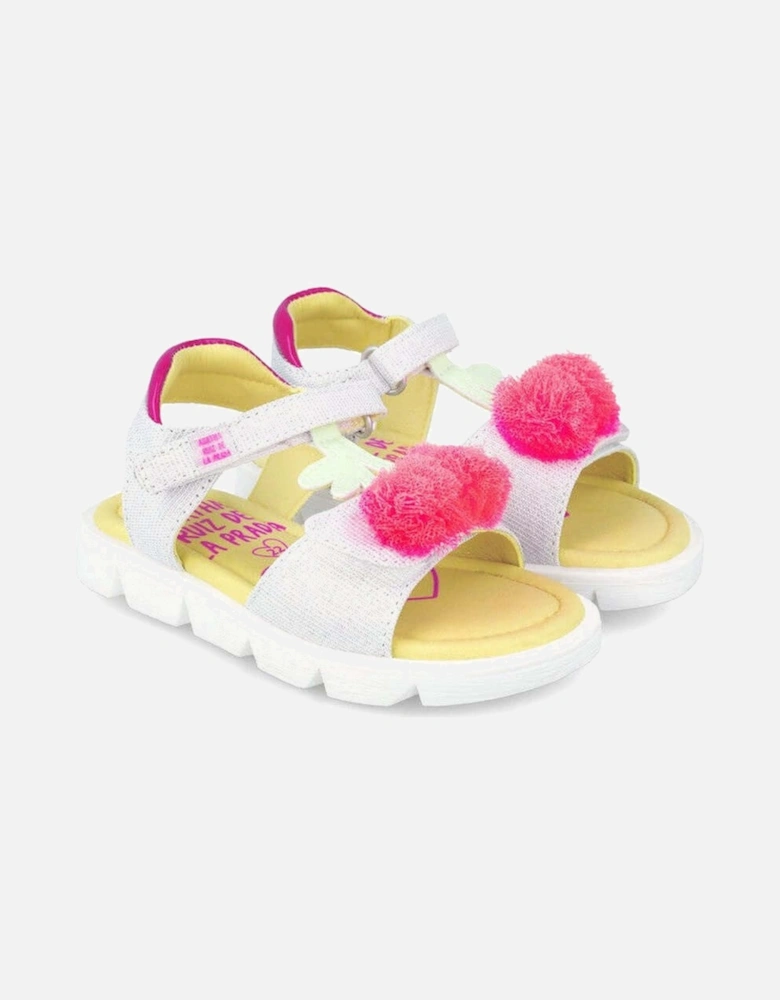 Girls Pink Cherry Sandals