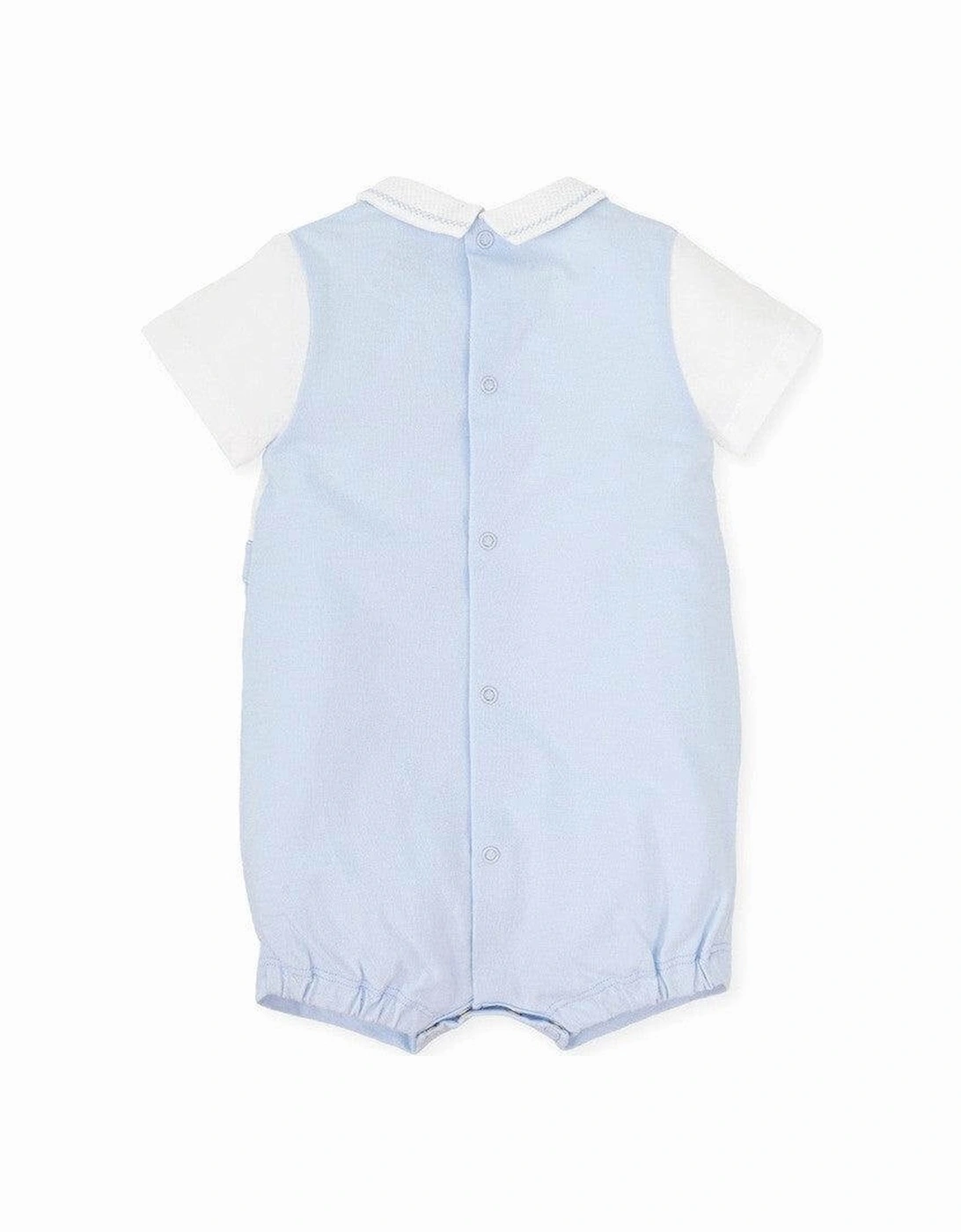 Boys Blue & White Romper