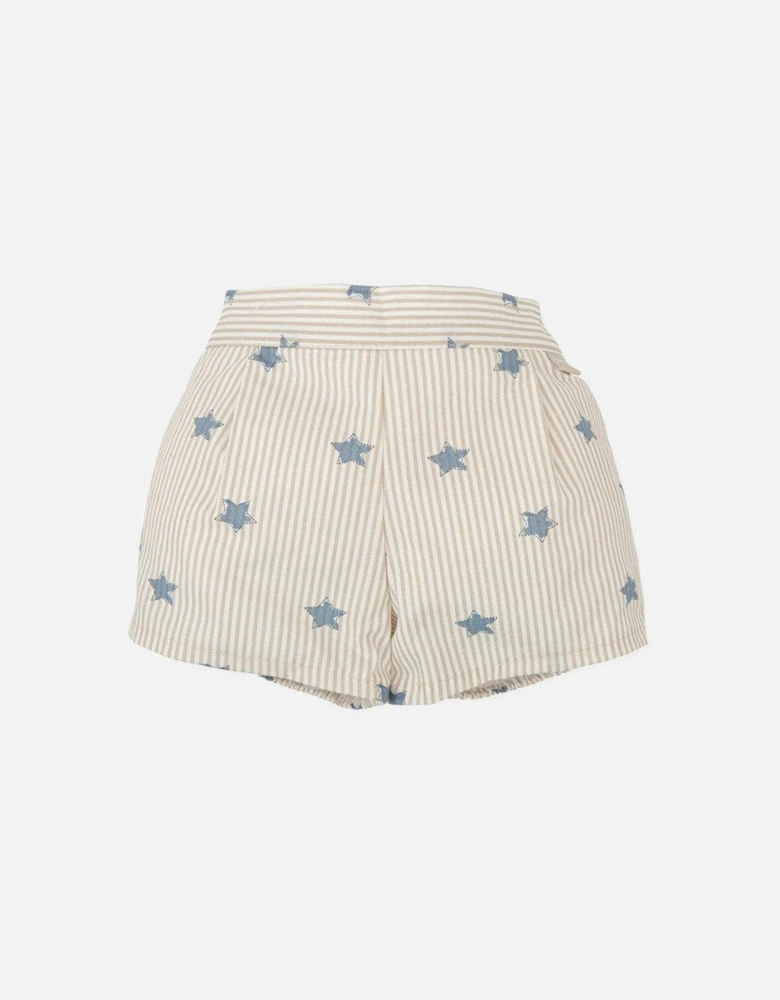 Baby Boys Striped Star Shorts
