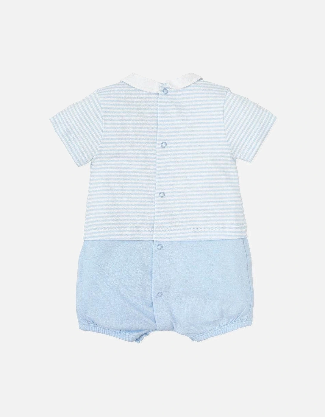 Boys Pale Blue And White Romper