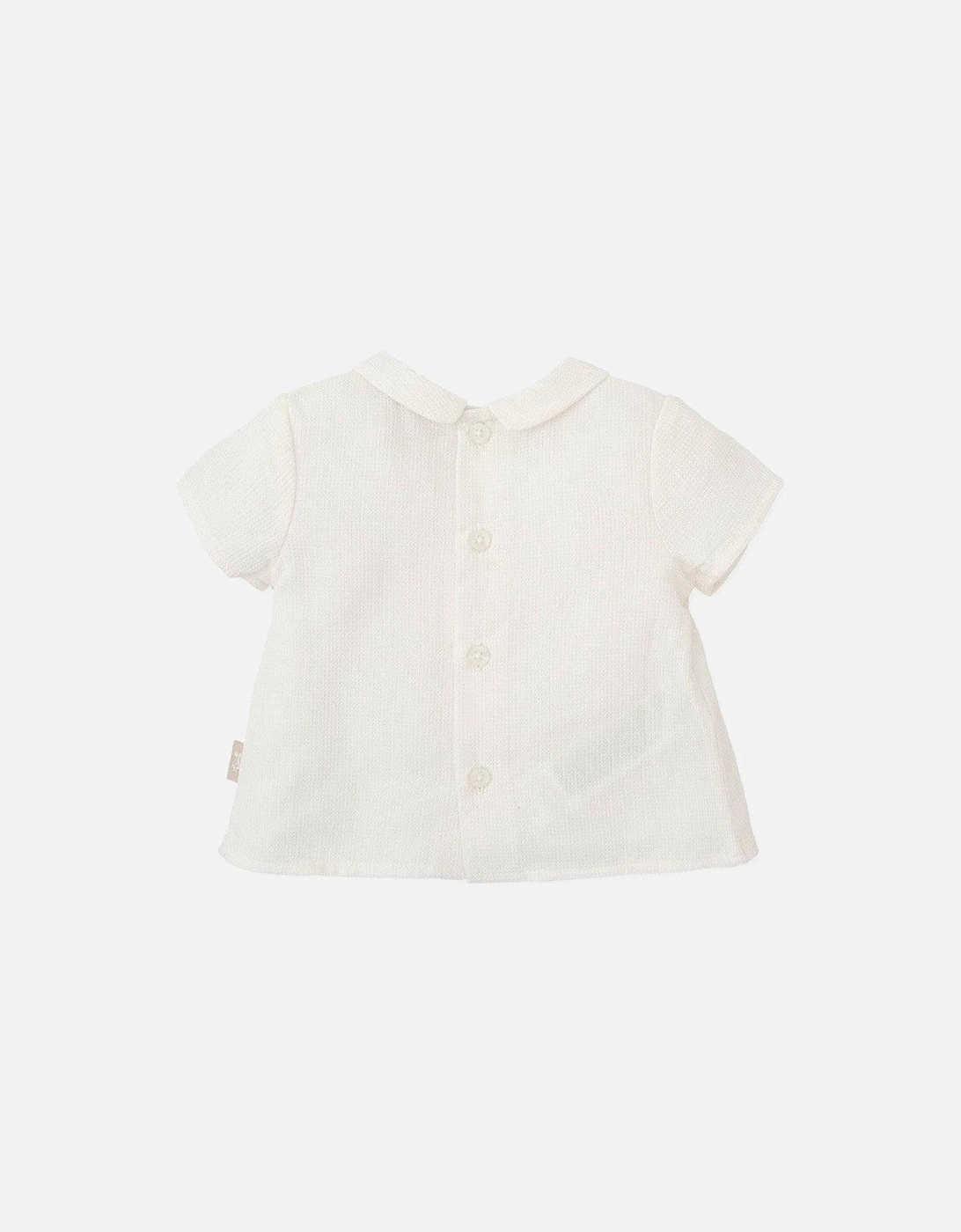 Baby Boys White Linen Shirt