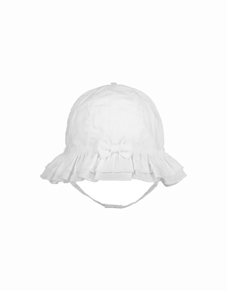 Girls White Knitted Hat