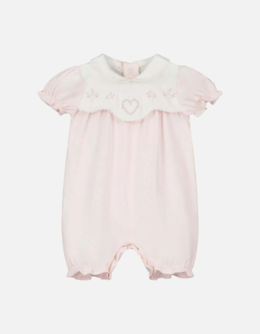 Girls Pink Freda Knitted Romper, 3 of 2