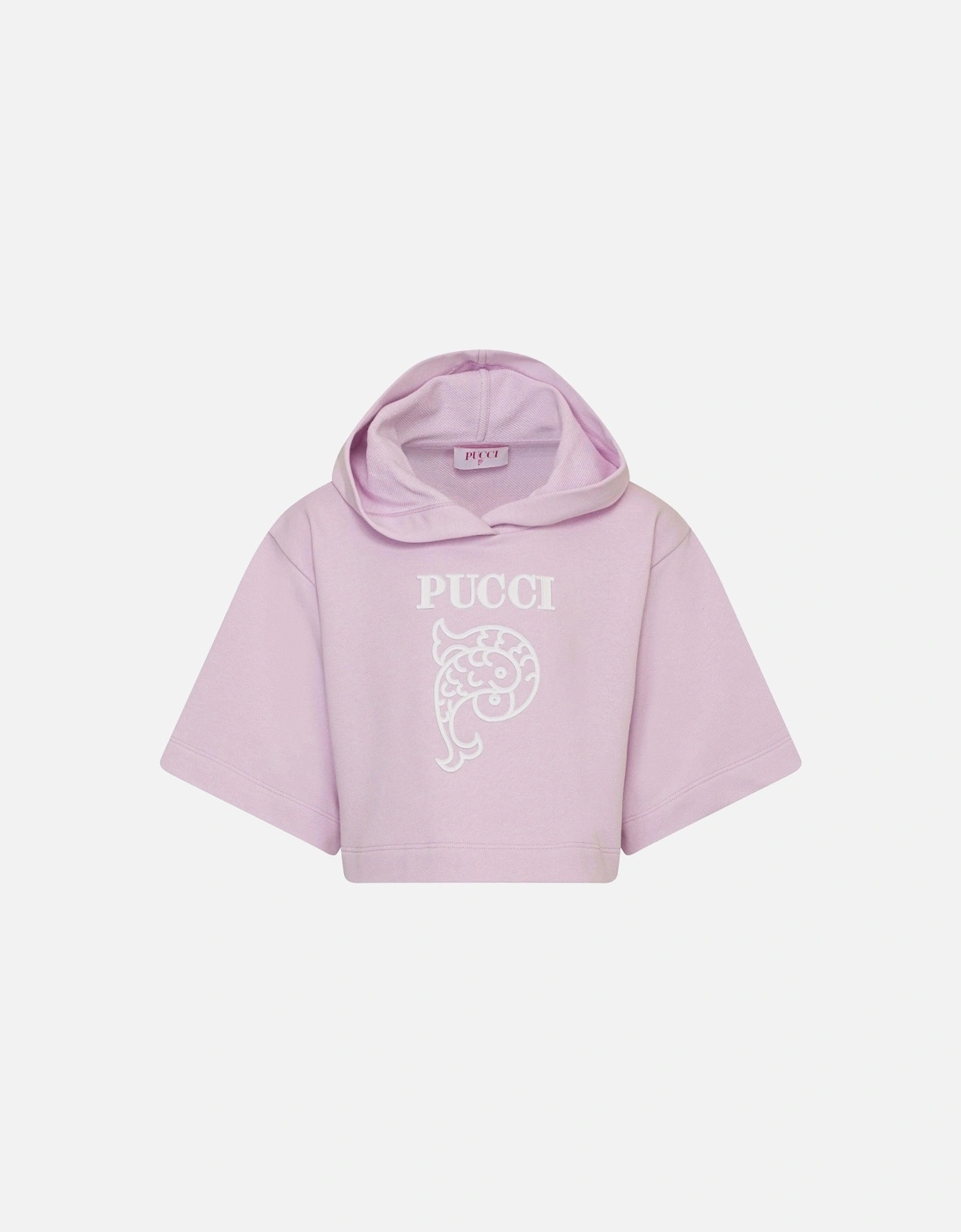 Girls Lilac Hooded Sweatshirt, 2 of 1