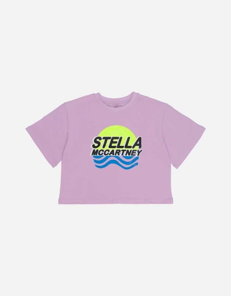 Girls Purple Wave T-Shirt