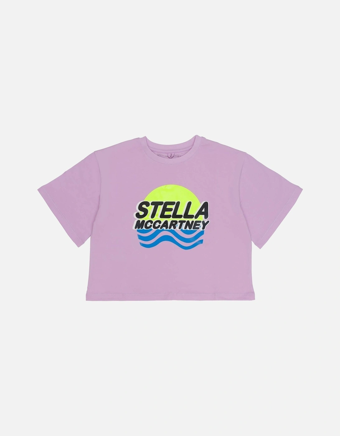 Girls Purple Wave T-Shirt, 2 of 1
