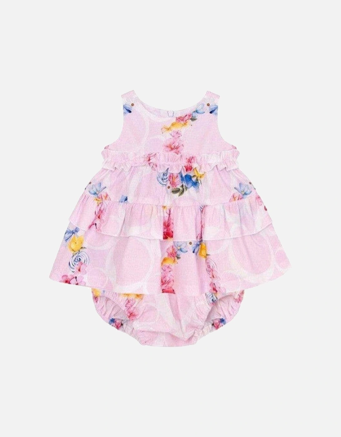 Baby Girls Pink 2 Piece Dress Set, 3 of 2