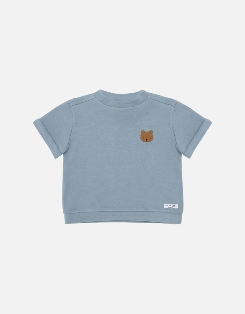 Boys Organic Jarne Blue Bear T-Shirt