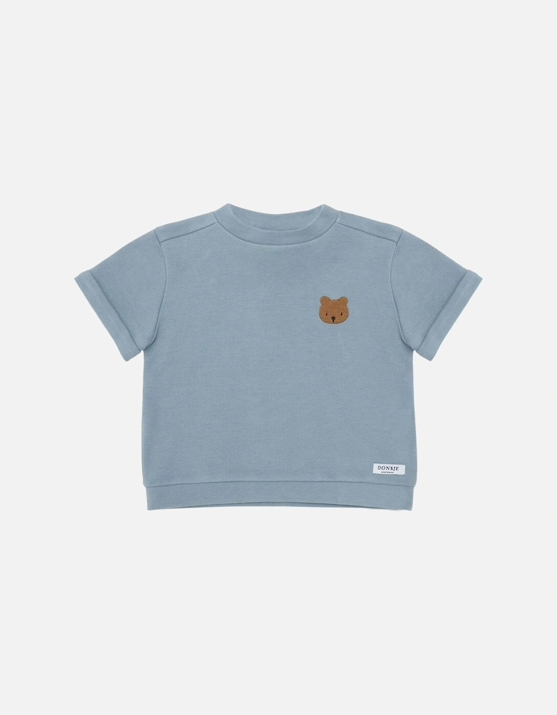 Boys Organic Jarne Blue Bear T-Shirt, 4 of 3