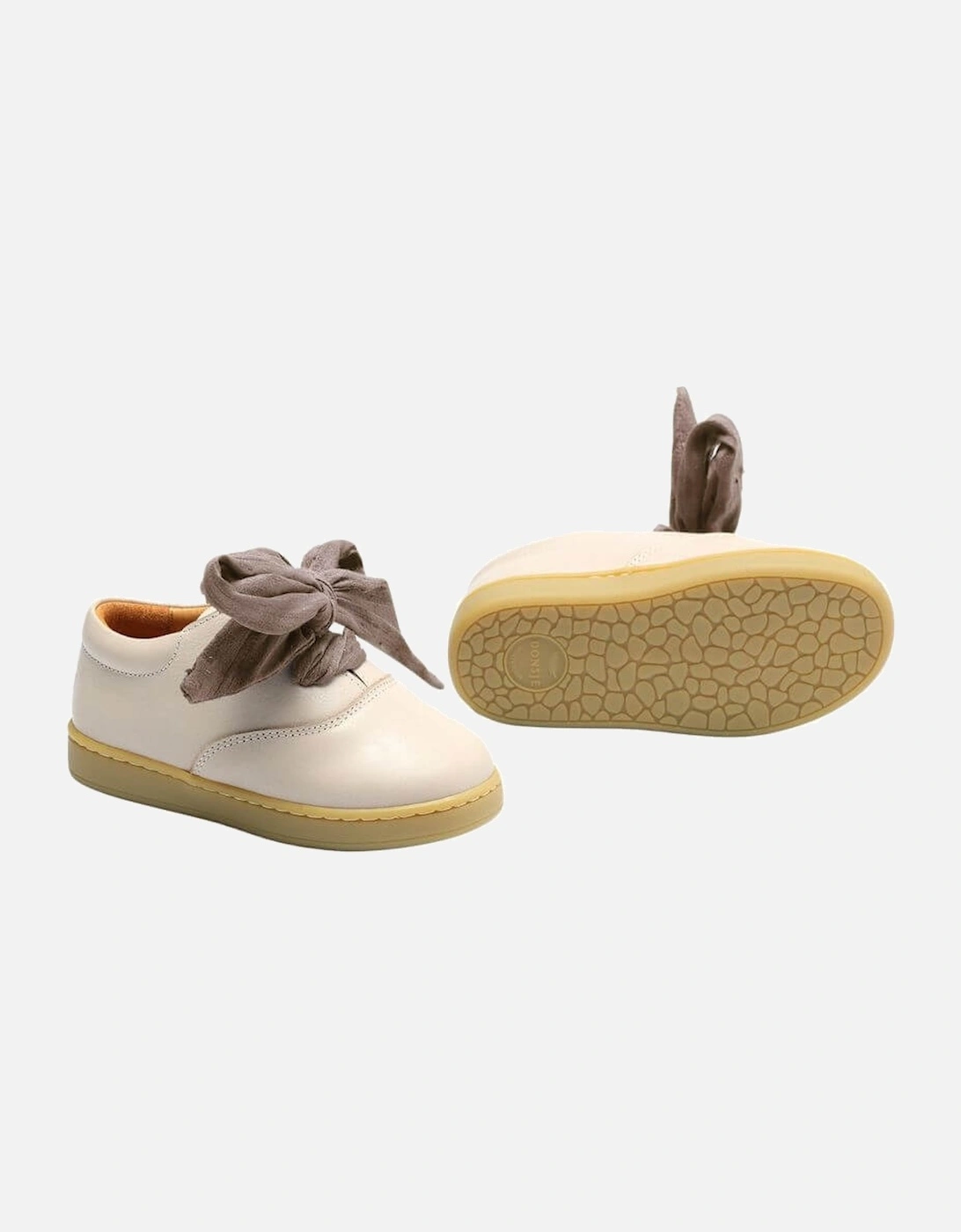 Girls Meilly Ivory Leather Shoes